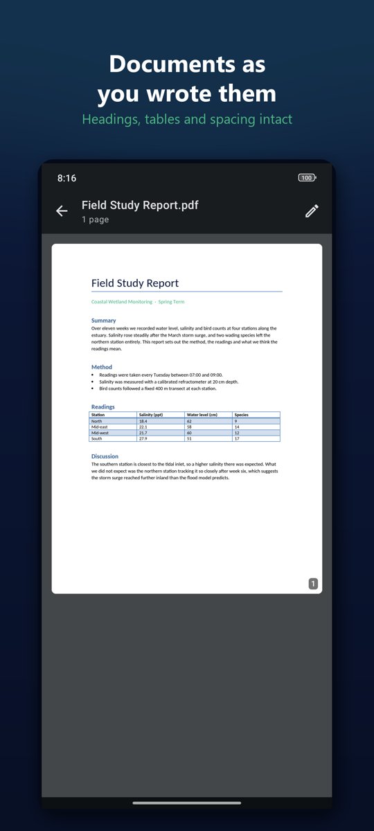 Word document converted to PDF